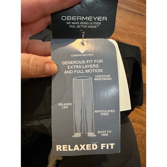 Obermeyer Men's Keystone Relaxed Waterproof Ski Pants Black Size XL NWT - Picture 10 of 12